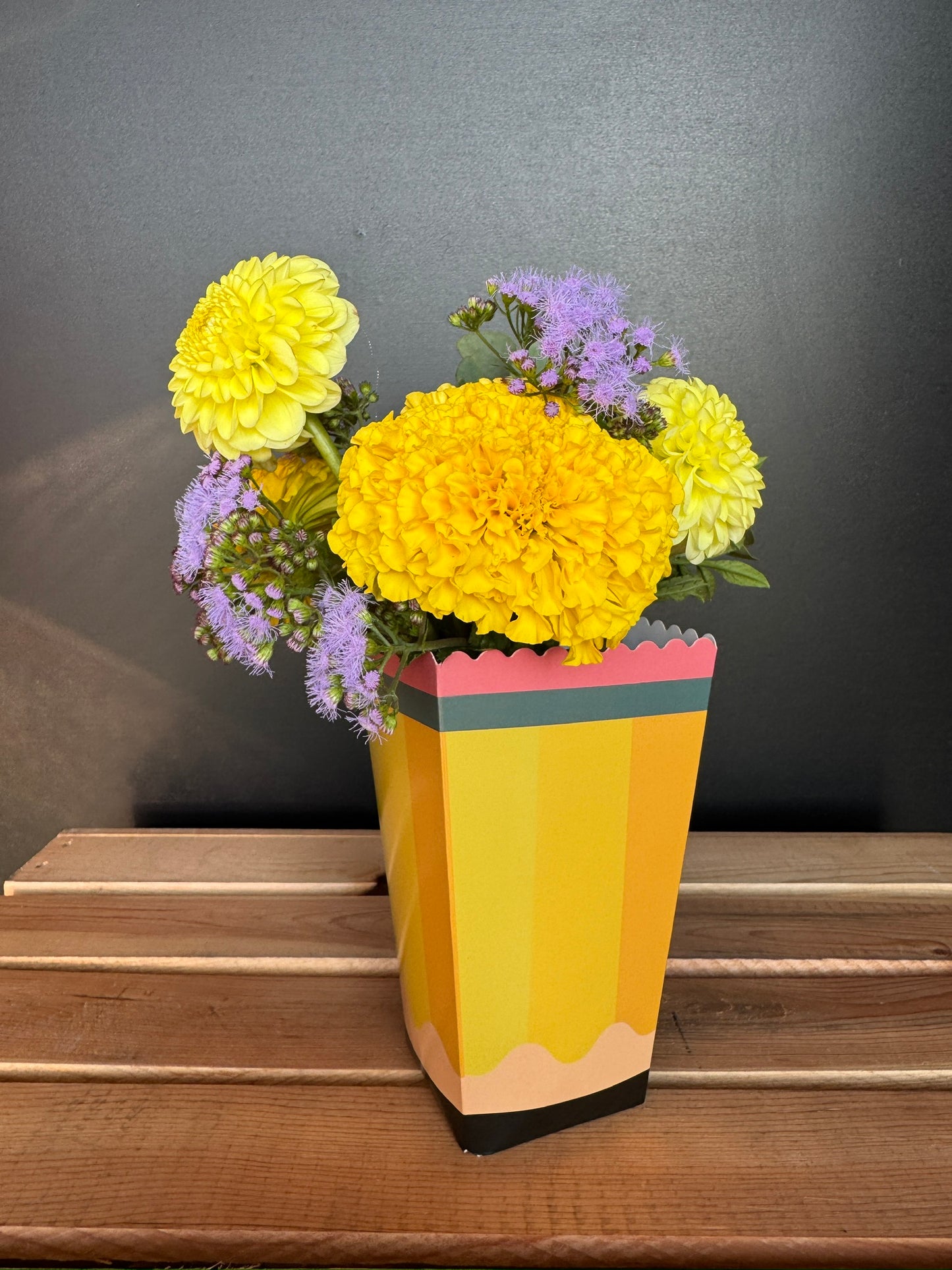 Back to School Bud Vase
